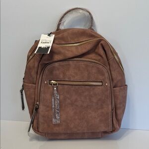 Brown Mini Backpack